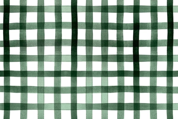 Wallpaper Design: A pattern of green and white intersecting lines forming a plaid or gingham design. The lines vary in shade, creating a textured, gradient effect. Elements include classic checkered pattern, timeless style, and reliability. Colors featured are multiple shades of green and white with intersecting plaid/gingham textures.

Key Elements: 
- Green and White Intersecting Lines
- Plaid/Gingham Design
- Textured Gradient Effect
- Checkered Pattern
- Timeless Style
- Reliability