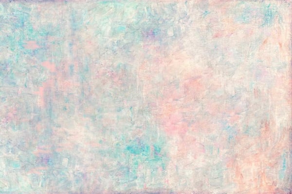 Softly textured abstract wallpaper featuring a pastel color palette with pale blue, soft pink, light teal, and hints of lavender and white. Subtle brush strokes create a delicate, dreamy atmosphere. Tranquil and ethereal effect with mix-and-match colors.
