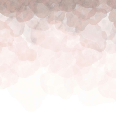 Dreamy watercolor wallpaper with overlapping pale pink and white hues. Tranquil, airy effect. Intensifying Petal Power towards the top, fading to white at the bottom. Seamlessly blended colors for a soft look.