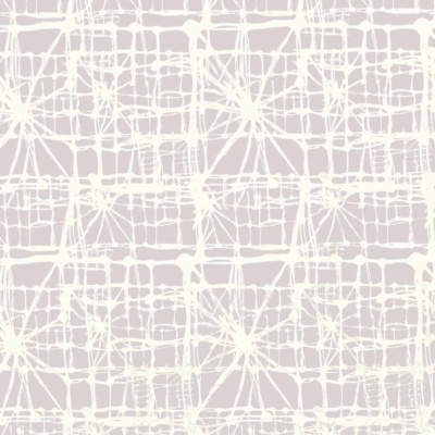 Abstract wallpaper featuring a grid-like structure with random, irregular lines crisscrossing in various directions. The design uses shades of light gray and off-white, creating a chaotic, web-like appearance that evokes connectivity. Key elements: grid structure, irregular lines, light gray, off-white.