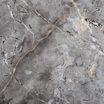 Grey marble surface with intricate veining patterns, reminiscent of election results flow. Veins in white, light brown, and subtle hints of blue. Textured and natural look. Smooth and polished finish.