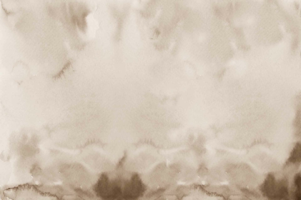 Sepia-toned abstract watercolor wallpaper features fluid, cloudy patterns with soft textures. Darker shades blend into lighter tones from bottom to top. Captivating depths with organic, flowing shapes and a natural gradient effect.