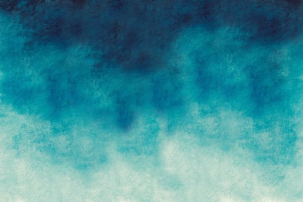 Abstract wallpaper featuring a hombre gradient from dark teal at the top to light aqua at the bottom. Colors blend smoothly with a textured, cloud-like appearance, creating a serene and ethereal visual effect. Keywords: Dark teal, light aqua, gradient, textured, cloud-like.