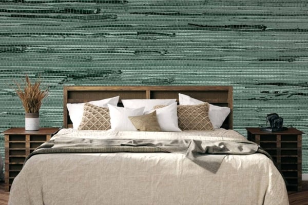 The wallpaper features a green, textured design with the phrase "I Feel You.