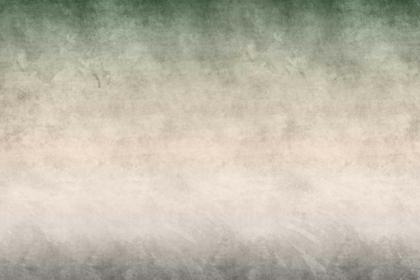 Textured wallpaper with a gradient from green at the top to grey at the bottom. Features rough, aged paper or wall surface textures with earthy tones transitioning through beige, tan, and white in the middle. Subtle hints of silver provide a metallic sheen.