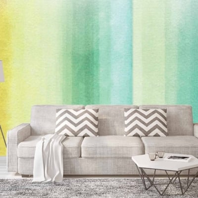 Gradient wallpaper from yellow to green.