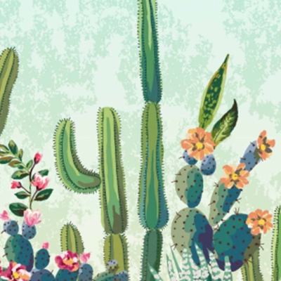 Illustration: The Nursery of Various Cacti and Succulent Plants in Desert Scene Wallpaper
Elements:
- Various cacti and succulent plants
- Blooming flowers in pink, orange, yellow
- Desert setting
- Gradient background (light green to blue)
Colors:
- Green cacti/succulents
- Pink, orange, yellow blossoms
- Light green to blue gradient sky
Keywords for search function:
Cacti, Succulent plants, Blooming flowers, Pink flowers, Orange flowers, Yellow flowers, Desert scene wallpaper, Gradient background.