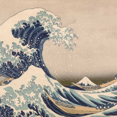 Classic ukiyo-e wallpaper featuring