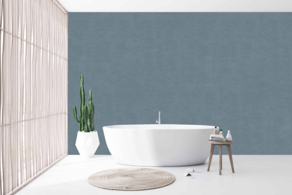 Wallpaper: The wallpaper is a smooth, solid teal color. It provides a rich and serene backdrop, enhancing the minimalist aesthetic.