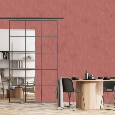 Textured pink wall.