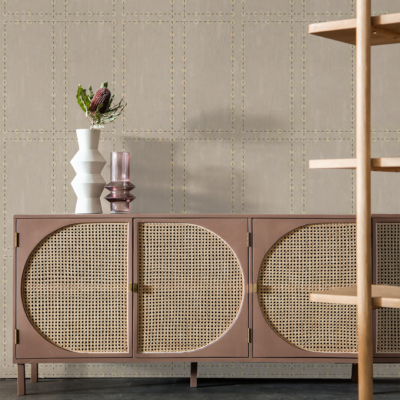 Beige textured wallpaper with stitched details, tortoiseshell beauty, intricate beige and brown patterns.
