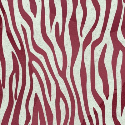 A pattern featuring irregular maroon and white wavy zebra-like stripes, subtly enhanced with hints of Purple Reign. The elements include dynamic waves and abstract shapes in maroon, white, and purple hues. A visually captivating design perfect for a striking wallpaper effect.
