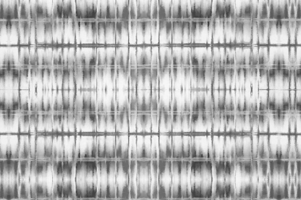 Grayscale abstract pattern, repetitive vertical and horizontal lines, grid-like appearance, varying shades of gray, symmetrical design, visually intricate elements.