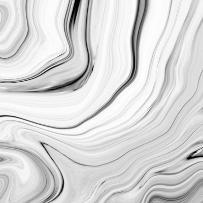 Abstract black and white marble texture wallpaper featuring flowing, wavy lines creating intricate patterns. The image showcases a blend of light and dark shades, presenting a dynamic and fluid appearance. Key elements: black, white, marble texture, wavy lines, intricate patterns.