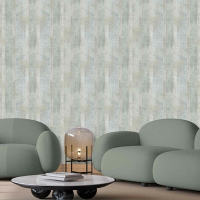 The wallpaper features a subtle vertical striped pattern.