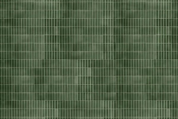 Green rectangular tiles, grid layout, uniformly aligned, varying shades of green, visually textured effect.