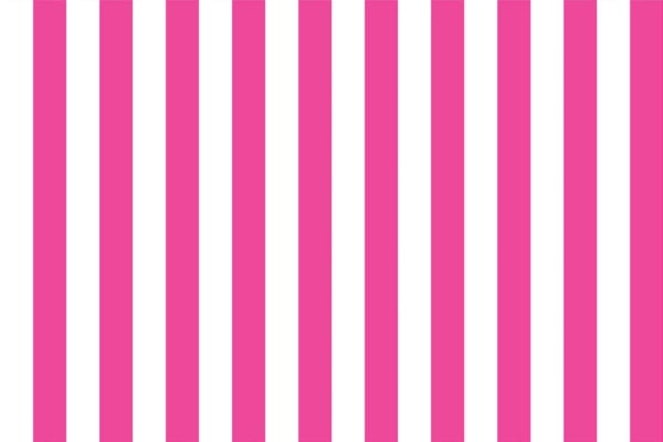 Wallpaper featuring a pattern of evenly spaced vertical pink and white stripes, running parallel from top to bottom. The aesthetic is crisp and clean, embodying The Right Stripe style perfectly. Key elements: vertical stripes, alternating colors, pink and white.