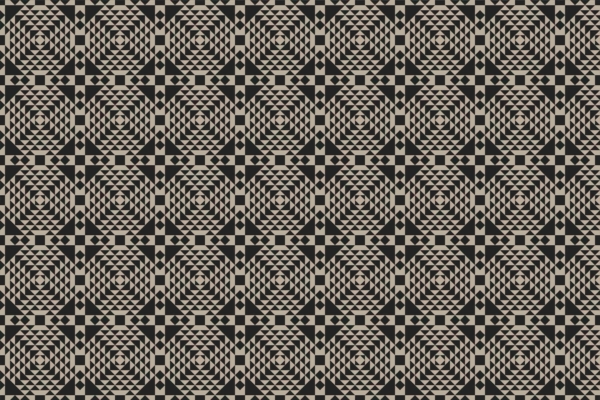 The wallpaper showcases a geometric pattern of interlocking squares and circular shapes, featuring black and beige triangles and diamond shapes. This intricate, repetitive motif captivates with its complexity, making it ideal for breaking habit. Elements include:
- Interlocking squares
- Circular shapes
- Black triangles
- Beige triangles
- Diamond shapes
- Geometric design
Colors:
- Black
- Beige