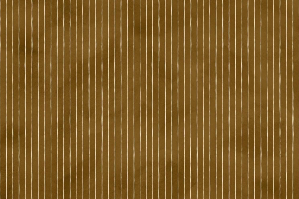 Abstract wallpaper design featuring vertical white stripes evenly spaced across a brown background. The pattern evokes rhythm and uniformity, akin to an organized group show. The brown backdrop includes a subtle gradient for added depth. Elements: vertical white stripes, brown background, gradient effect. Colors: white, brown with gradient nuances.