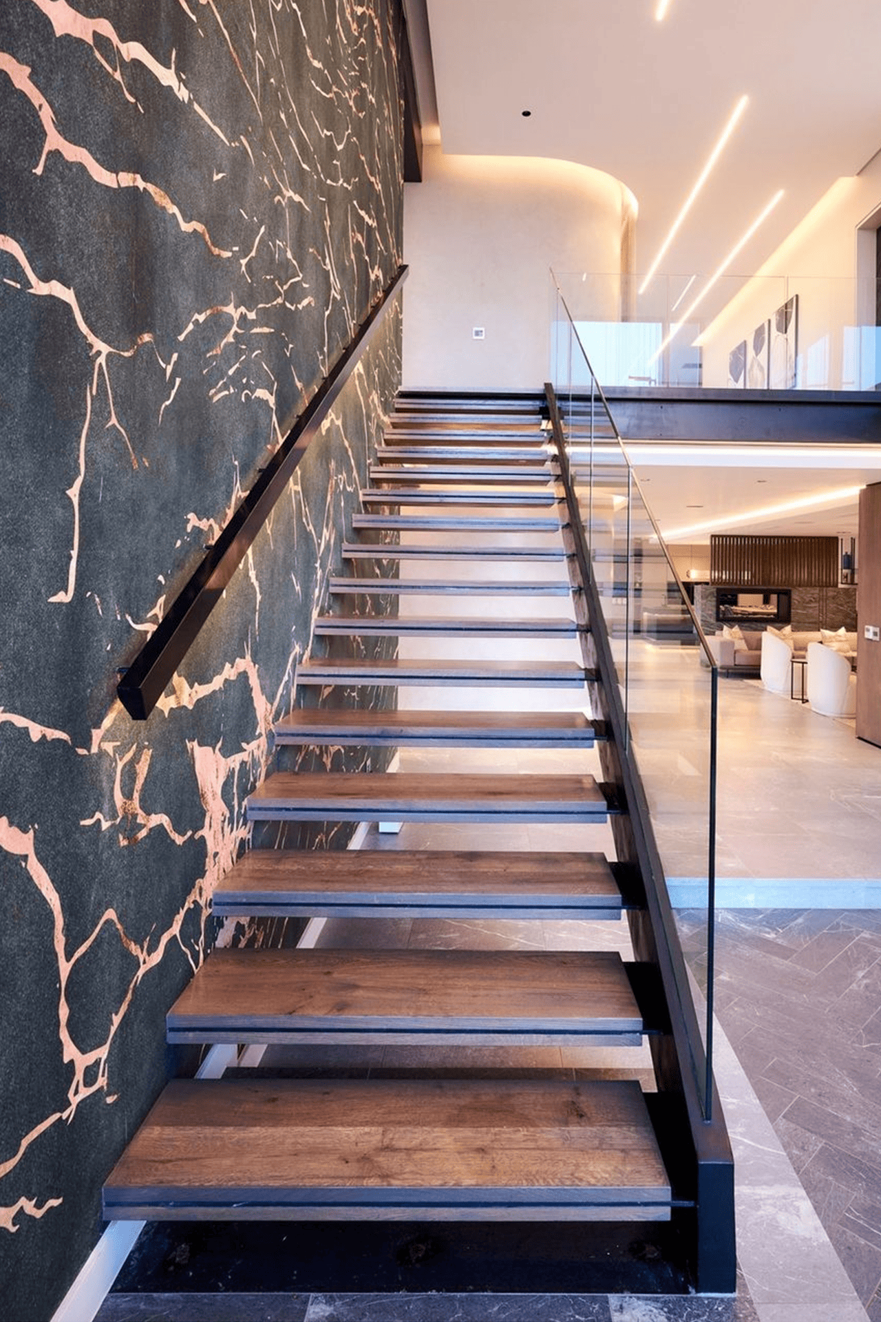 Staircase - Shattered by Cara Saven Wall Design