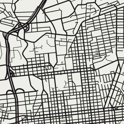 The wallpaper consists of a detailed black-and-white street map of an urban area. The major roads are depicted with bold lines, while thinner lines represent smaller streets, creating a grid-like pattern. The design resembles the aesthetic from 