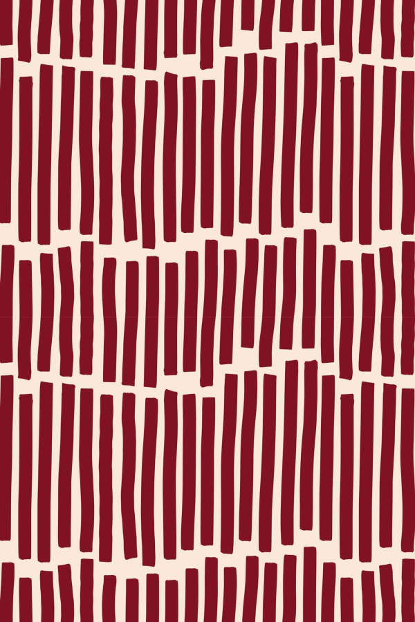 The wallpaper "A" pattern features vertical, wavy, red lines that are irregular in shape and width. These lines are evenly spaced over a beige background, creating a dynamic, grid-like structure. The blend of colors and elements evokes sophisticated manufacturing techniques, with the following key highlights:
- Vertical Wavy Red Lines
- Irregular Shape and Width
- Evenly Spaced Grid-Like Structure
- Beige Background
This description should help narrow down searches effectively.