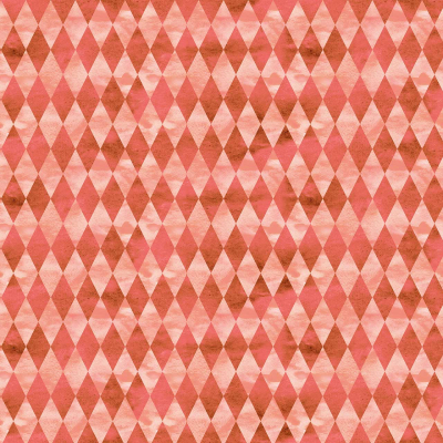 The wallpaper features a repeating geometric pattern of interlocking diamond shapes. The design showcases a harmonious blend of shades, including deep reds and soft pinks. The elements create a dynamic yet balanced visual rhythm, perfect for adding warmth and elegance to any space. Keywords: geometric pattern, interlocking diamonds, shades of red and pink, harmonious, wallpaper design.