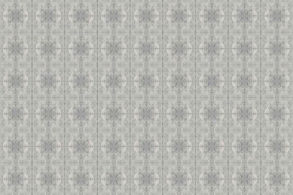 Repeating geometric wallpaper pattern featuring overlapping ovals and diamond shapes in light gray and white tones, inspired by tortoise shell. Symmetrical, textured design with subtle, layered oval and diamond elements. Colors: light gray, white.