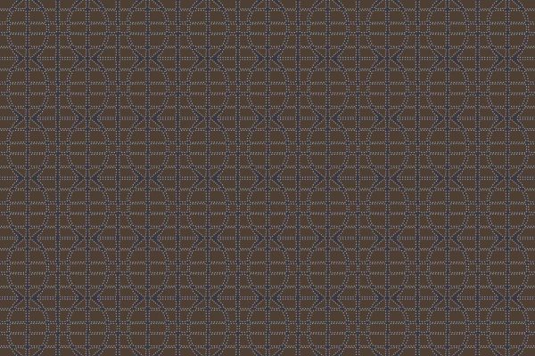 Dark geometric wallpaper featuring blue dotted lines forming symmetrical, interconnected star and diamond shapes on a black background; grid-like pattern resembling a modern tortoise shell. Key elements: blue dots, black background, stars, diamonds, geometric symmetry.
