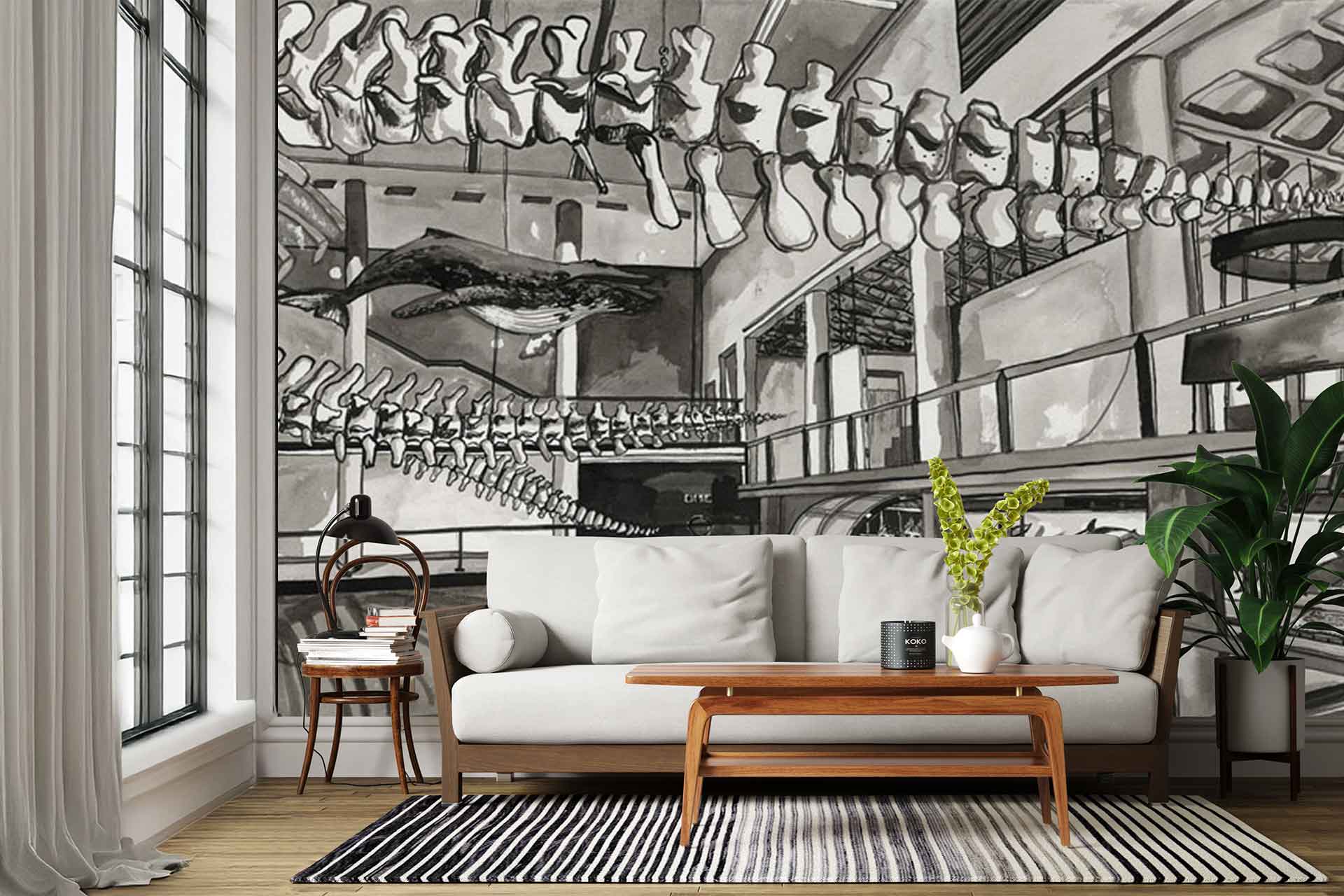 Museum Whale Calls Cara Saven Wall Design