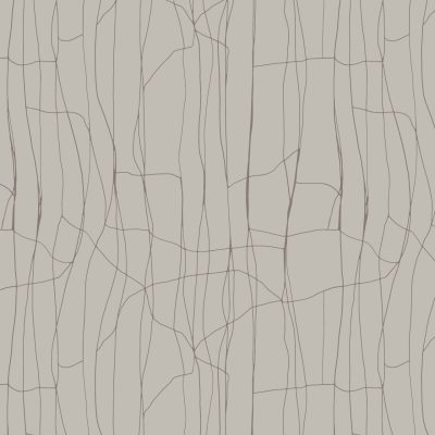 Abstract wallpaper with thin, wavy, and uneven brown lines forming an organic grid pattern on a light beige background. The design repeats elegantly across the image, resembling a saree motif. Elements: wavy lines, grid-like structure. Colors: brown, light beige.